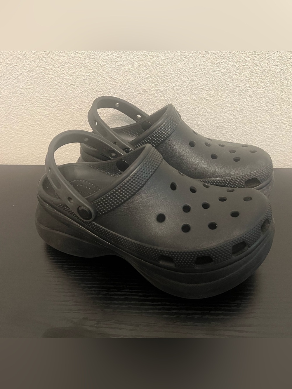 CROCS Platform Clog in Black - Picture 2 of 6